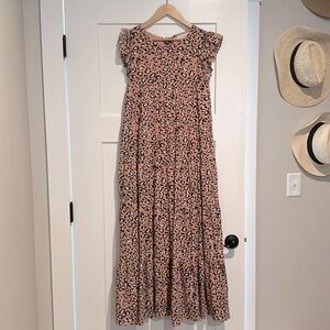 Women’s size S Endless Rose leopard print maxi dress